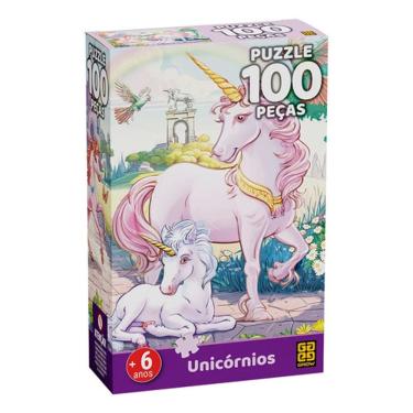 Imagem de Quebra-Cabeça Unicórnios - 100 Peças - Grow