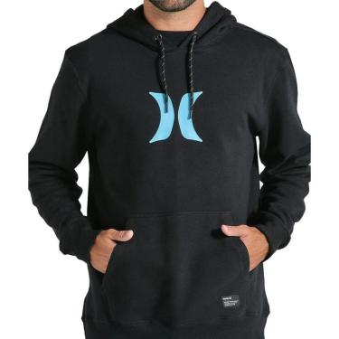 Imagem de Moletom Canguru Básico Hurley Icon Preto-Masculino