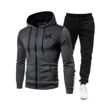 Imagem de Conjunto De Treino Masculino De Inverno 2025: Moletom Moderno E Calça 