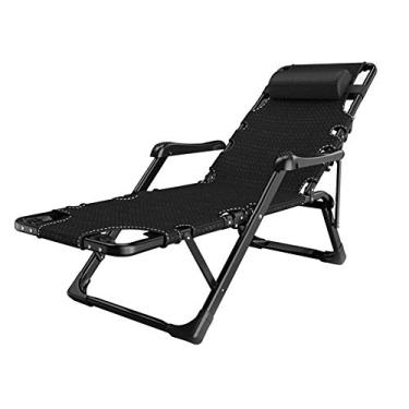 Imagem de Cadeira de acampamento Sunlounger, espreguiçadeiras de gravidade zero, cadeira dobrável para uso ao ar livre, reclinável de praia, acampamento, cadeira portátil para casa, cadeira multifuncional