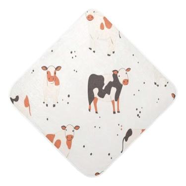 Imagem de Burbuja Toalha de banho para cães – Toalha com capuz de musselina macia absorvente para recém-nascidos e bebês, 76 x 76 cm