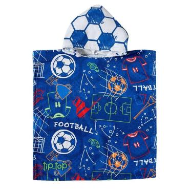 Imagem de Poncho de Praia Infantil Football Marinho Tip Top-Masculino