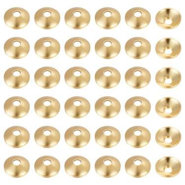 Imagem de BENECREAT 60 peças de tampas de contas de prata esterlina 925, pires pequenos de 3 mm Rondelle espaçador de contas soltas para colar faça você mesmo, pulseira, brinco, fabricação de joias, ouro claro