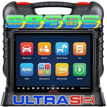Imagem de Autel Scanner MaxiSYS Ultra S2 OBD2, novo diagnóstico 2025 com IA, MS Ultra atualizado, VCMI2 6 em 1, Topologia 3.0, testes EV, WiFi 6, 48+ serviços, reparo de velocidade contínua de motor, DVI