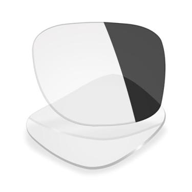 Imagem de Mryok Lentes de reposição UV400 para óculos de sol Ray-Ban RB5228 de 53 mm, HD Polarized, proteção UV, resistente a impactos e ajuste perfeito - Adapte cinza fotocromático