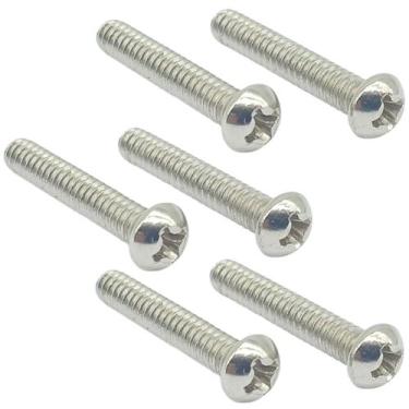 Imagem de 6 Parafuso Niquel Captador SINGLE Guitarra Strat 3,5X20 MXP