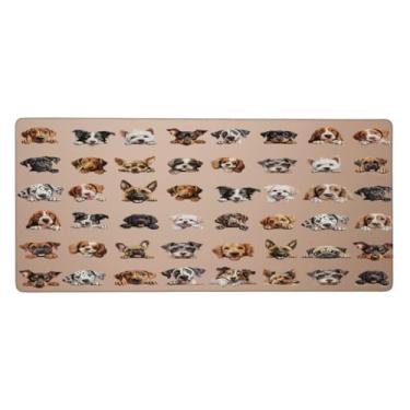 Imagem de Tapete de rato grande animal adorável tapete de rato impermeável para computador com base de borracha antiderrapante para escritório, computador, teclado, laptop e mesa de casa, tapete de rato, 89,9 x