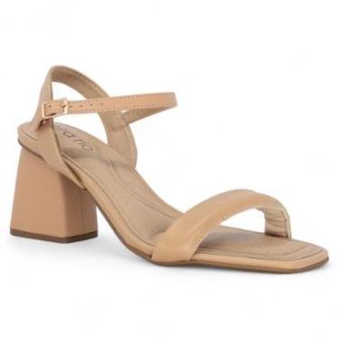 Imagem de Sandalia Beira Rio Salto Bloco Conforto Feminina Casual-Feminino