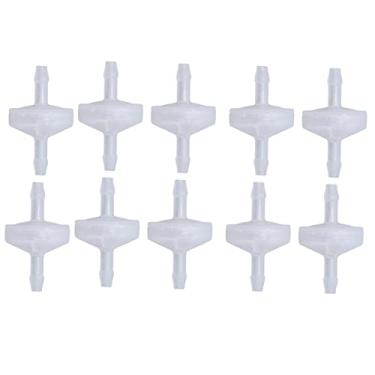 Imagem de Generic Válvula de Retenção Farpada, Válvula de Via única de Plástico Pp Resistente Ao Ozônio de Alto Desempenho para Tanque de Peixes, 10 Peças (3mm translúcido)