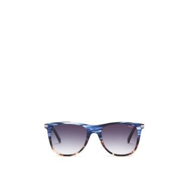 Imagem de TUMI - Óculos de sol retangulares de dois tons 506 - Óculos de sol elegantes para homens - Óculos de proteção UV - Estojo de óculos de sol - 53 mm - Azul, 5306lh, 0