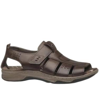 Imagem de Sandalia Masculina Pegada Anilina Preto (Cravo, BR, Adulto, Numérico, 42)