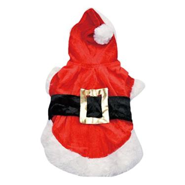 Imagem de Petitebella Roupa para filhotes de Papai Noel vestido para cachorro (médio)
