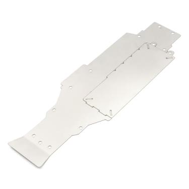 Imagem de GOTOTOP Armadura de Chassi de Aço Inoxidável, Placa de Proteção Durável para Acessórios de Carro de Controle Remoto Tamiya XV-01 (-1)