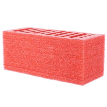 Imagem de SHOWERORO Caixa de armazenamento de celular 10Grids para sala de aula, organizador de espuma, sem perfuração, design elegante para gerenciamento e proteção eficiente do telefone no escritório e na