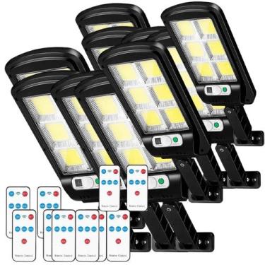 Imagem de KIT Refletor Luminária Solar LED 300W Sem Fio Com Sensor de Presença e