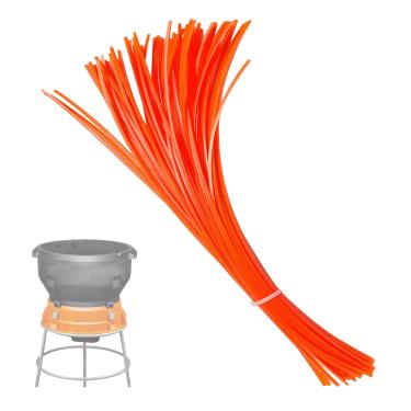 Imagem de TRUSTLIONTEK Linha de substituição WA0050 60 peças de linha de substituição Flex-A-Line de 33 cm para Worx WG430 Electric Leaf Mulcher