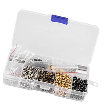 Imagem de Dioche Kit de Arruela de ilhó Com 3 Ferramentas de Trabalho Manual Ilhós de Metal Premium para Artesanato DIY Projetos de Couro Reparação de Sapatos Acessórios de Roupas Bronze Escuro (metálico 2)