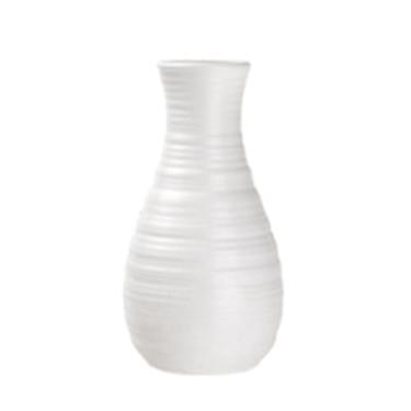 Imagem de Vaso de flores, estilo nórdico, decoração de vaso de flores simulado, decoração de estilo minimalista, vaso de flores de cerâmica, vaso de flores decorativo geométrico branco (Tipo B Branco)