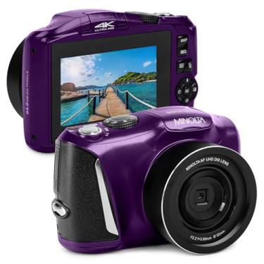 Imagem de Minolta Câmara digital de 64 megapixeis com vídeo 4K 60 FPS e WiFi, roxo