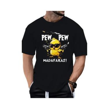 Imagem de Camiseta De Algodão Masculina plus Size Para O Verão Com Estampa De Pá