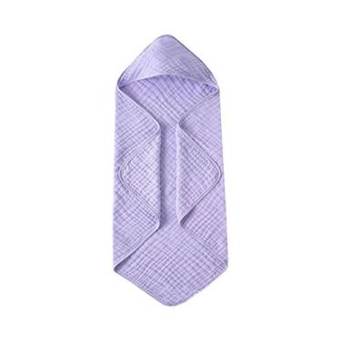 Imagem de Toalhas De Bebê Com Capuz Ultra Macias Em Musselina 100% Algodão Toalh