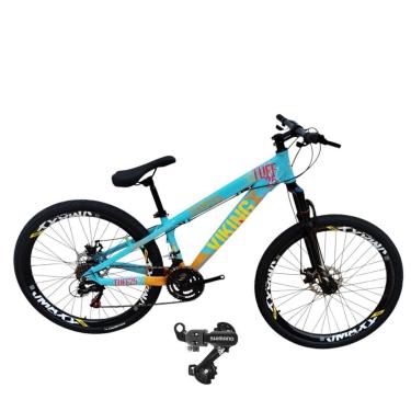 Imagem de Bicicleta 26 VikingX T25 24v Cambio Shimano Traseiro Pneu Aro 26 Balão Preto-Unissex