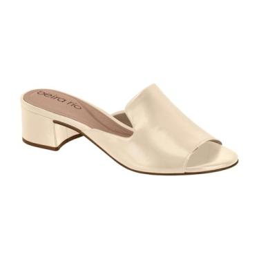 Imagem de Tamanco Feminino Beira Rio – Napa Madri, Conforto, Leve e Uso Diário – Moderno e Elegante (Ostra, BR, Adulto, Numérico, 36)