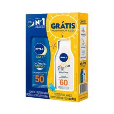 Imagem de Kit Protetor Solar Nivea Sun Fps 50 200ml + Nivea Sun Kids Fps 60