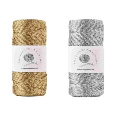 Imagem de Fita Metálica Verde Vibrante Dourada De Poliéster 1mm 100m Durável Ver