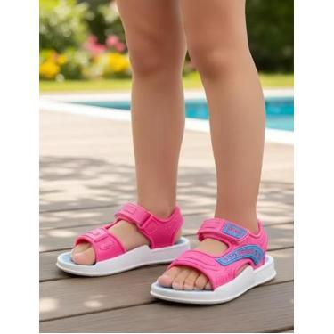 Imagem de Sandália Infantil Feminina tiras autocolantes Lilo Stitch Macia - Disn