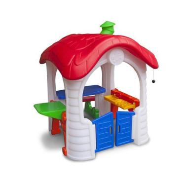 Imagem de Casinha de Brinquedo Infantil Freso Petit c/ Mesinha e Banco, 135cm, P