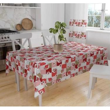 Imagem de Toalha de mesa retangular 4 cadeiras 1,40 x 1.00 - KAISA CONFECÇÕES, V