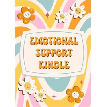 Imagem de Capa de suporte emocional para Kindle, capa de e-reader retrô Bookish, capa fofa e descolada para Kindle, acessório para amantes de livros, presente de leitura aconchegante, acessório para leitor de