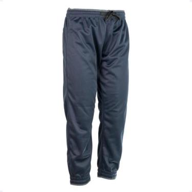 Imagem de Calça Inverno Infantil Helanca Chimpa Flanelada Uniforme 376, Azul, Ma