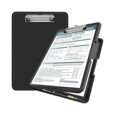 Imagem de Caixa De Armazenamento Multifuncional A4 Em Plástico E Compensado Com 