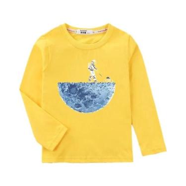 Imagem de Camiseta De Astronauta Para Meninos, Manga Comprida, Primavera, Outono