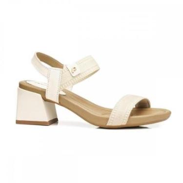 Imagem de Sandalia Pegada 234301-01 Salto Bloco Feminino-Feminino