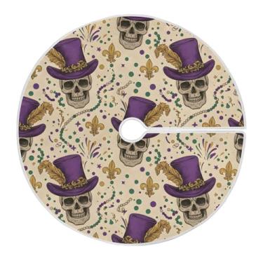 Imagem de ATTX Saia de árvore de carnaval de 35,4 polegadas - decoração festiva de Natal para festas de ano novo e carnaval #136