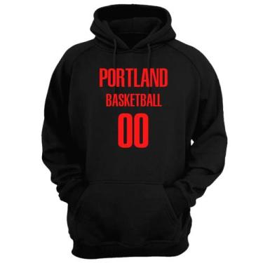 Imagem de Blusa Moletom Capuz Basquete PortlandBasketball número 00 - Loja Click