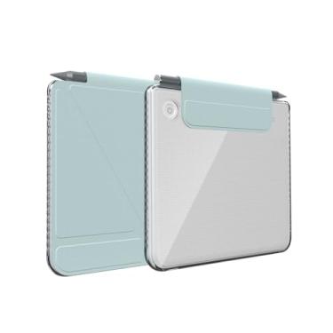 Imagem de TUDIA M-FLIP Capa magnética transparente destacável para Kobo Libra Color (2024) - [despertar/hibernar automaticamente] Capa magnética à prova de choque fina transparente traseira com suporte para