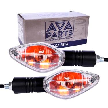 Imagem de AVAPARTS, 1 Par Pisca Seta para Bros Xre 300 190 Cg Titan 150 125 Universal Rosca M10 Com Lâmpada