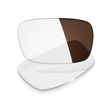 Imagem de Mryok Lentes de reposição UV400 para óculos Oakley Boomstand OX5042 de 52 mm, HD Polarized, proteção UV, resistente a impactos e ajuste perfeito - marrom fotocromático anti luz azul