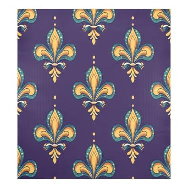 Imagem de Blueangle Capa magnética para lava-louças Mardi Gras, decoração da capa frontal da máquina de lavar louça, adesivos de eletrodomésticos, adesivos de eletrodomésticos, 58 cm C x 66 cm adesivo magnético