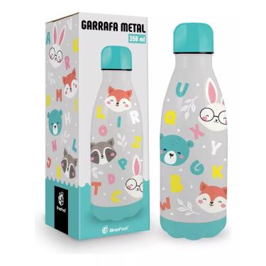Imagem de Garrafa Térmica Metal Neo - Alfabeto - 350ml - Brasfoot