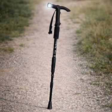 Imagem de Bengala Bastão Alumínio Regulável Luz LED Idoso Caminhada