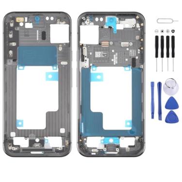 Imagem de Hiregolish Peças de reparo de placa de moldura de moldura de celular, para Google Pixel 9 Pro XL Placa de moldura intermediária original, conjunto de substituição com kits de reparo (preto)