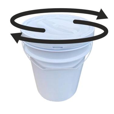 Imagem de Balde Plástico 20L Tampa Rosqueavel Para Pipoca Lembrancinha