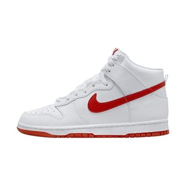 Imagem de Nike Dunk High DD1399 101 Syracuse masculino - Tamanho, Branco/vermelho picante - branco, 6.5