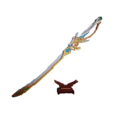 Imagem de Brinquedo De Blocos De Montar De Espada Samurai E Faca Ninja Para Cria