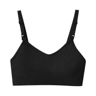 Imagem de Sutiã De Amamentação Confortável Para Mulheres, Sem Arames, Anti-Saggi